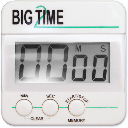 Ashley Big Time Digital Timer - Desktop Sports - White/Black - Pocket Charts & Accessories