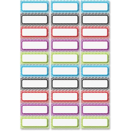 Ashley Chevron Nameplate Magnets - Rectangle Shape - 30 Pack - Signs & Nameplates