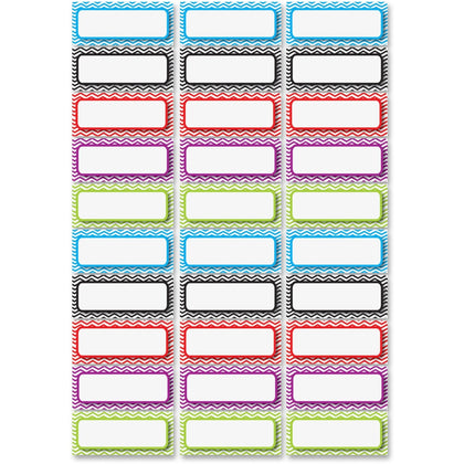 Ashley Chevron Nameplate Magnets - Rectangle Shape - 30 Pack - Signs & Nameplates