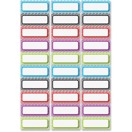 Ashley Chevron Nameplate Magnets - Rectangle Shape - 30 Pack - Signs & Nameplates