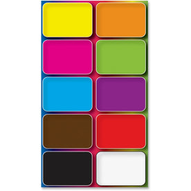 Ashley Colors Design Mini Whiteboard Eraser - Lightweight Comfortable Grip - 10 Pack - Learning Boards & Supplies