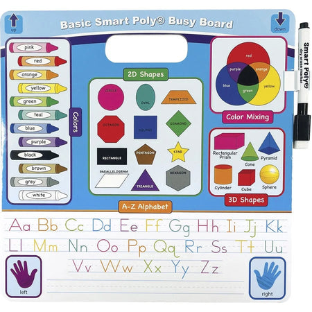 Ashley Educational Basics Smart Poly Board - Durable Square Cardboard Surface - Learning Boards & Supplies