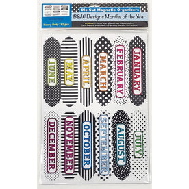 Ashley Magnetic Chalkboard Calendar: 12 Months - Write on/Wipe off - Multicolor - Bulletin Board Sets & Trim