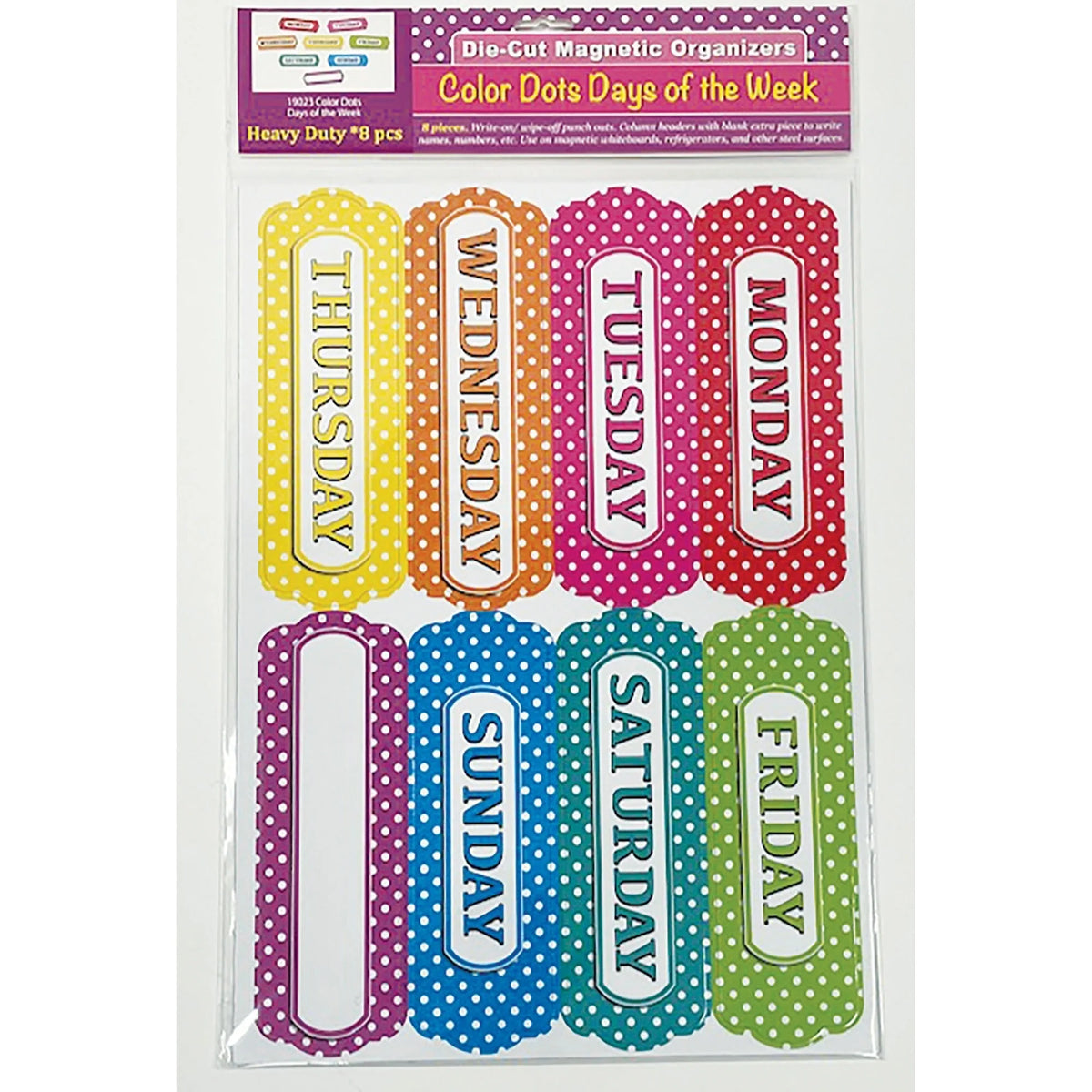 Ashley Magnetic Chalkboard Days of the Week - Organize Your in Style - Classroom Organizers