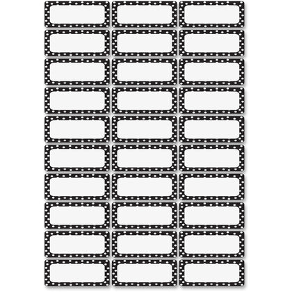 Ashley Magnetic Nameplate Magnets - Dotted Design - 30 Pack - Signs & Nameplates