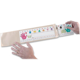 Ashley Nameplate Pocket: Off White Plastic 19’’ Width - Pack of 25 - Signs & Nameplates