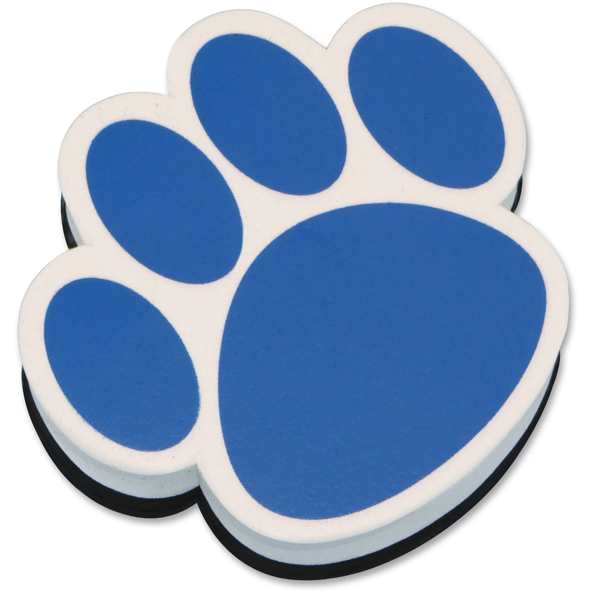 Ashley Paw Magnetic Whiteboard Eraser: Mark Remover - Blue/White - Learning Boards & Supplies