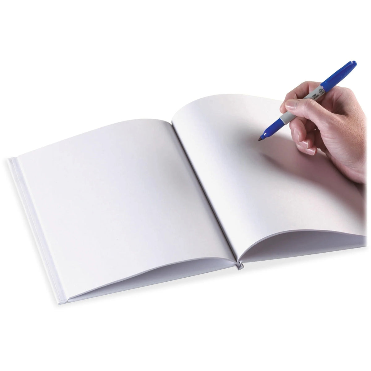 Ashley Portrait Hardcover Blank Pages Book - Durable 8.5x11 Plain Sketchbook - Learning Books & Activities