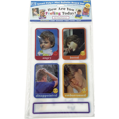 Ashley Smart Poly Picture Emotions Mini Set - Interactive Learning - Bulletin Board Sets & Trim