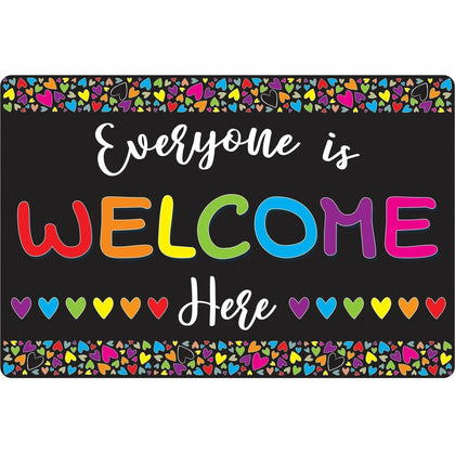 Ashley Smart Poly Welcome Mat: Everyone is Here - Rugs & Mats