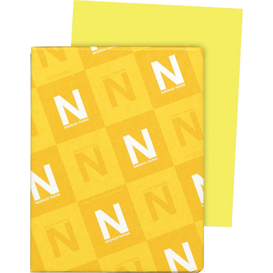 Astrobrights Color Card Stock: Lift-Off Lemon - 65 lb - 250 Sheets - Copy & Printer Paper