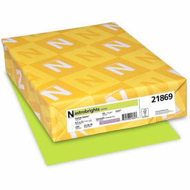 Astrobrights Color Cover Stock: Green Letter Size 65 lb - Acid-free Lignin-free - Specialty Paper