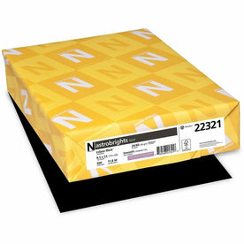 Astrobrights Eclipse Black Color Paper - Heavyweight 24 lb - 8.5’’ x 11’’ - 500 Sheets - Copy & Printer
