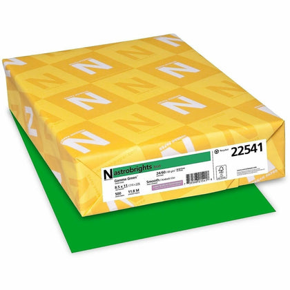 Astrobrights Gamma Green Color Paper: Heavyweight 24 lb Acid-free - 500 Sheets - Copy & Printer Paper