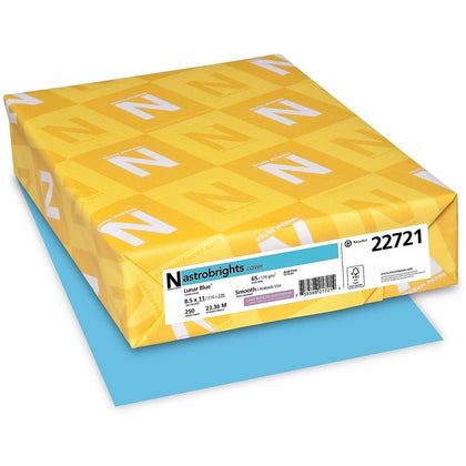 Astrobrights Lunar Blue Color Card Stock - Heavyweight 65 lb - Acid-free - 250 Sheets - Specialty Paper