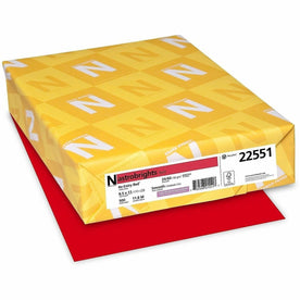 Astrobrights Red Color Paper: 8.5’’ x 11’’ 24 lb - Acid-free Heavyweight - Copy & Printer Paper