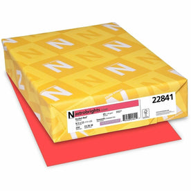Astrobrights Rocket Red Cardstock: Heavyweight Acid-Free - 250 Sheets - Specialty Paper