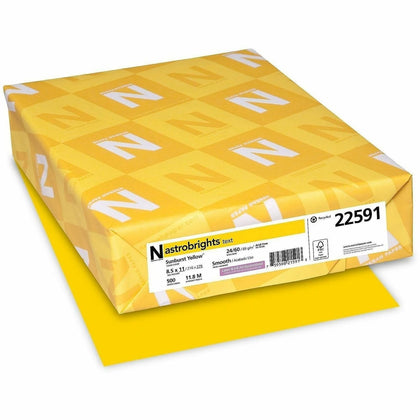 Astrobrights Sun Yellow Color Paper: Heavyweight Acid-free 24 lb - 500 Sheets - Copy & Printer Paper