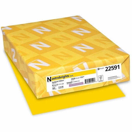 Astrobrights Sun Yellow Color Paper: Heavyweight Acid-free 24 lb - 500 Sheets - Copy & Printer Paper
