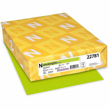 Astrobrights Terra Green Card Stock: 65 lb Acid-free Heavyweight - 250/Pack - Specialty Paper