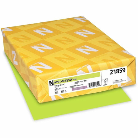 Astrobrights Vulcan Green Copy Paper: 24 lb Acid-Free 8.5’’ x 11’’ 500 Sheets - & Printer Paper