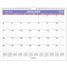 At-A-Glance 2026 Monthly Wall Calendar – 15’’ x 12’’ Wirebound Ruled Blocks - Calendars