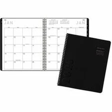 At-A-Glance Contemporary Lite Monthly Planner Large 9’’ x 11’’ Black Jan–Dec 2026 Layout Tabbed Pages Bleed-Resistant