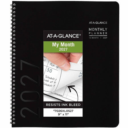 At-A-Glance Contemporary Lite Monthly Planner, Black, Large, 9" x 11" - Alternate-Image10