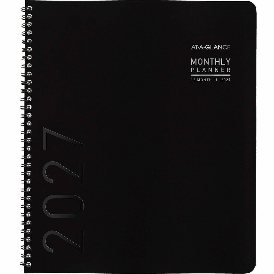 At-A-Glance Contemporary Lite Monthly Planner, Black, Large, 9" x 11" - Alternate-Image8