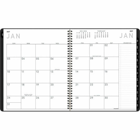 At-A-Glance Contemporary Lite Monthly Planner, Black, Large, 9" x 11" - Alternate-Image9