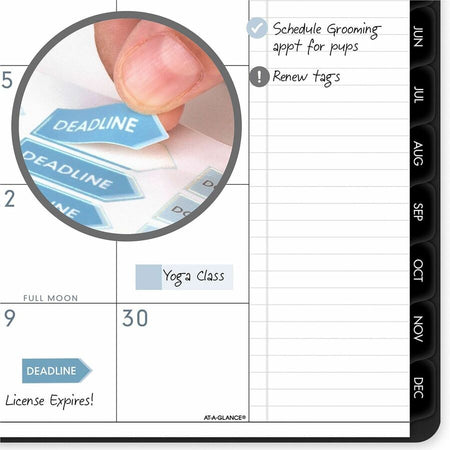 At-A-Glance Contemporary Lite Monthly Planner, Black, Large, 9" x 11" - Alternate-Image5