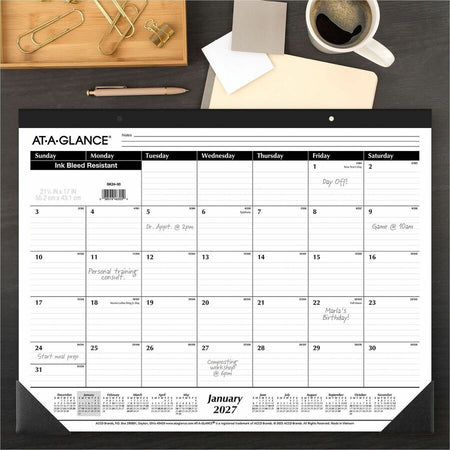 At-A-Glance Monthly Desk Pad Calendar - Alternate-Image1