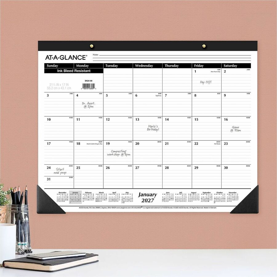 At-A-Glance Monthly Desk Pad Calendar - Alternate-Image3