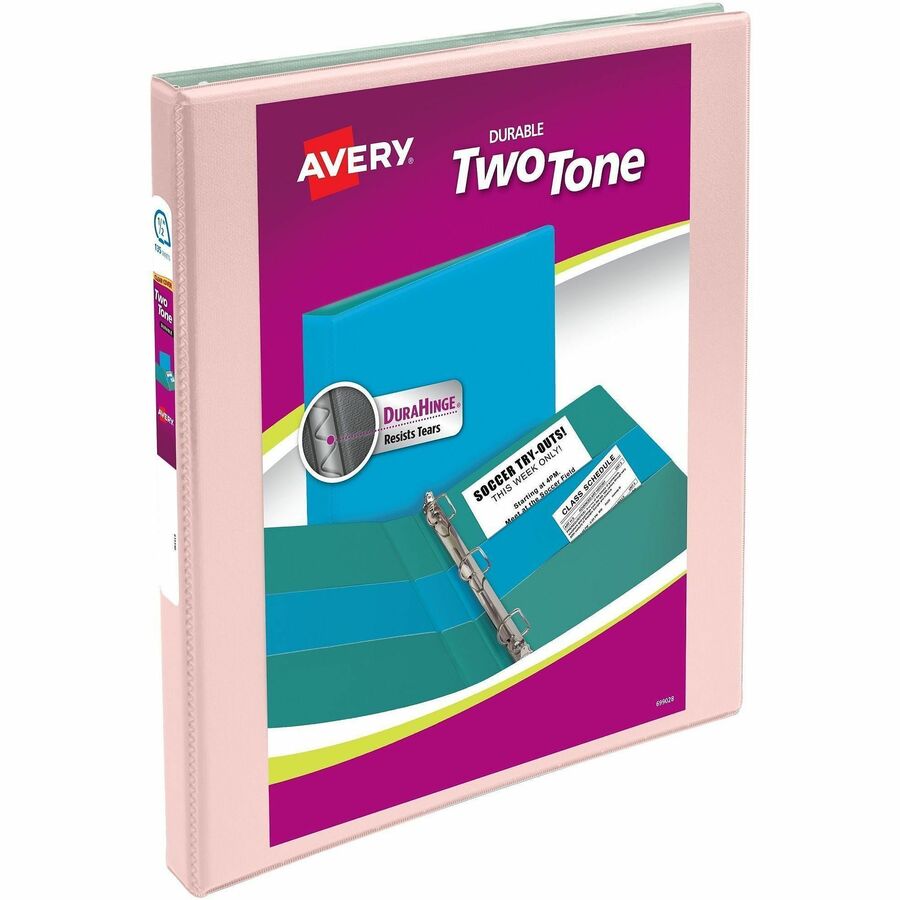 Avery 1/2" Two-Tone View 3-Ring Binder With Pockets - Alternate-Image4