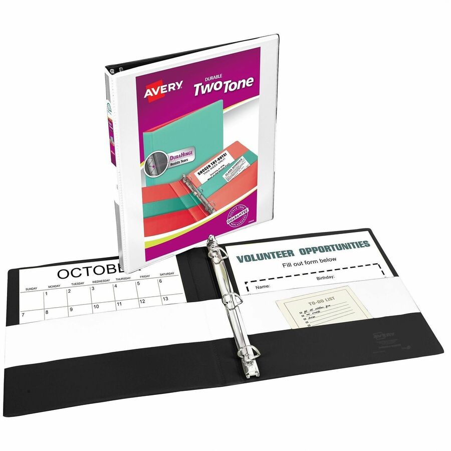 Avery 1/2" Two-Tone View 3-Ring Binder With Pockets - Alternate-Image7