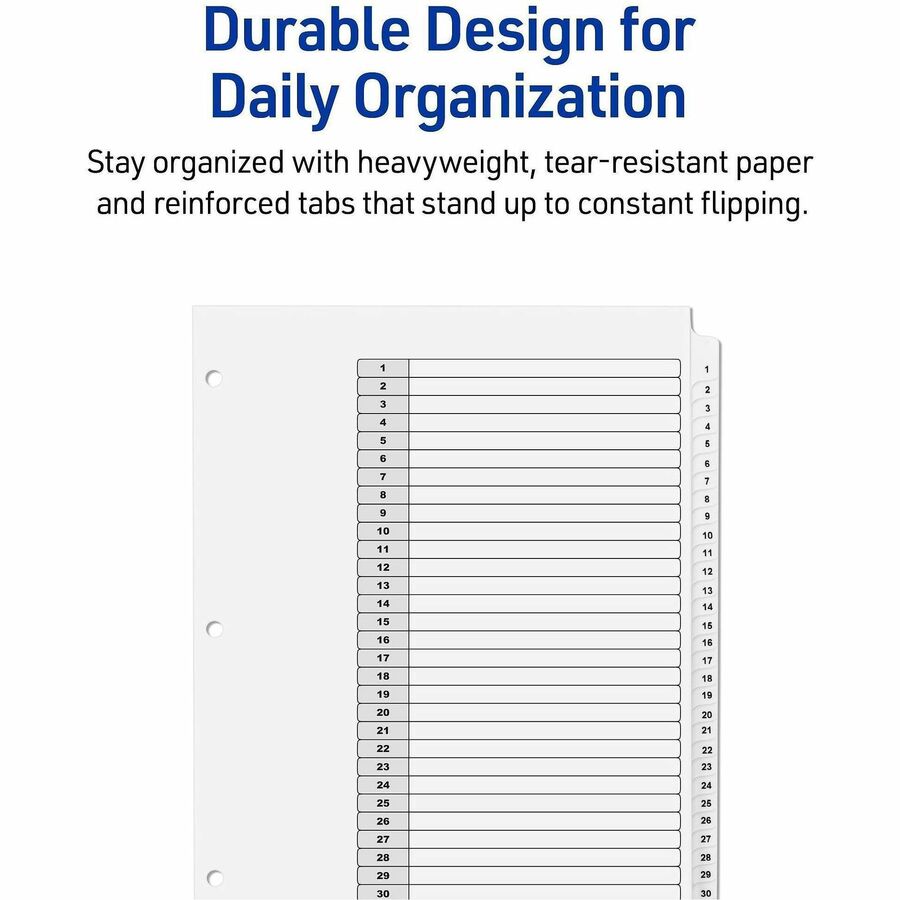 Avery 1-31 Dividers, 31 Tabs, Ready Index (6 Sets of 11827) - Alternate-Image4