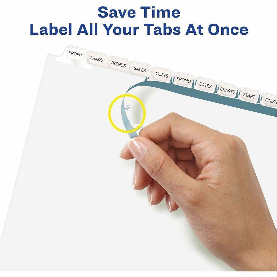 Avery 12 Tab Print & Apply Dividers, Index Maker(R), 5 Sets (11429) - Alternate-Image2