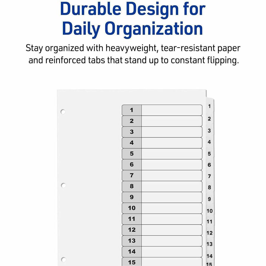 Avery Dividers, 15 Tabs, Ready Index (6 Sets of 11825) - Alternate-Image4