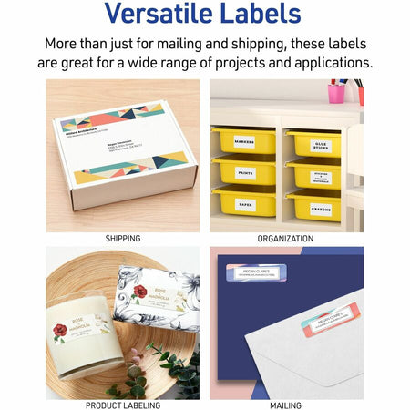 Avery&reg; White Rectangle Labels with Sure Feed - Alternate-Image3
