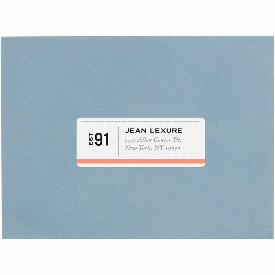 Avery&reg; White Rectangle Labels with Sure Feed - Front