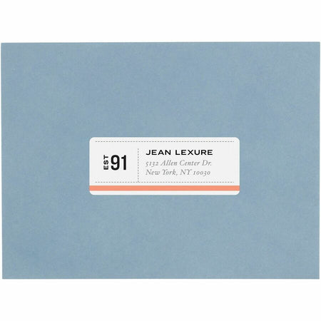 Avery&reg; White Rectangle Labels with Sure Feed - Front