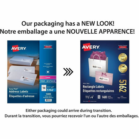 Avery® White Rectangle Labels with Easy Peel - Alternate-Image1