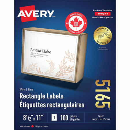 Avery® White Rectangle Labels - 2000