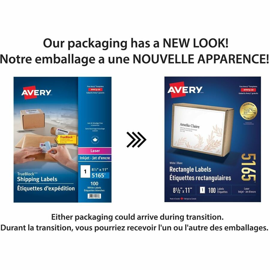 Avery® White Rectangle Labels - Alternate-Image1