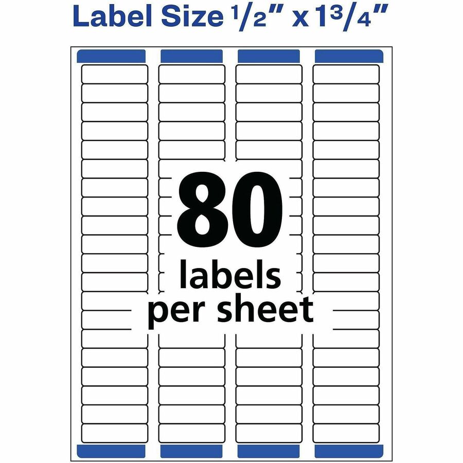 Avery&reg; White Rectangle Labels with Sure Feed Technology - Alternate-Image3