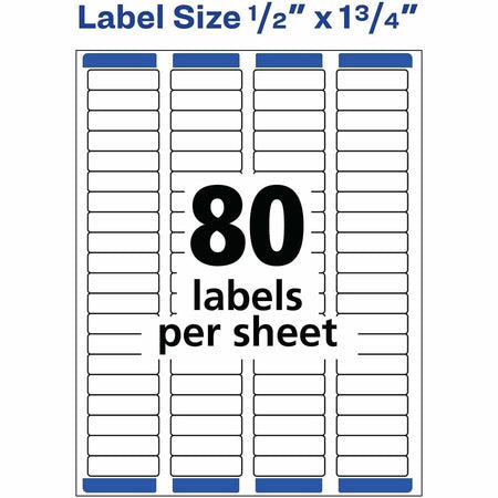 Avery&reg; White Rectangle Labels with Sure Feed Technology - Alternate-Image3