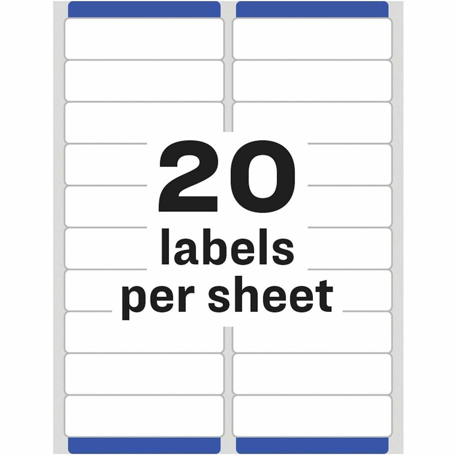 Avery&reg; White Rectangle Labels with Sure Feed Technology - Alternate-Image3