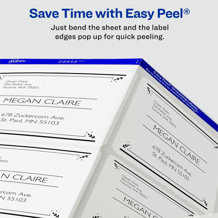 Avery® Clear Shipping Labels, Sure Feed, 2" x 4" , 500 Labels (5663) - Alternate-Image3