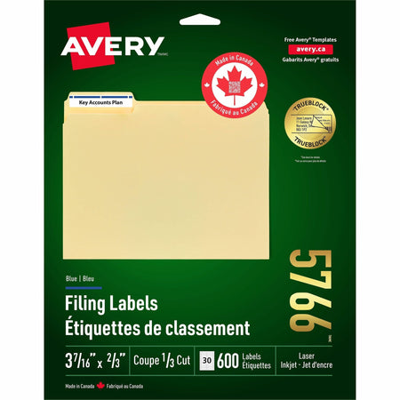 Avery® Blue Filing Labels - 2000