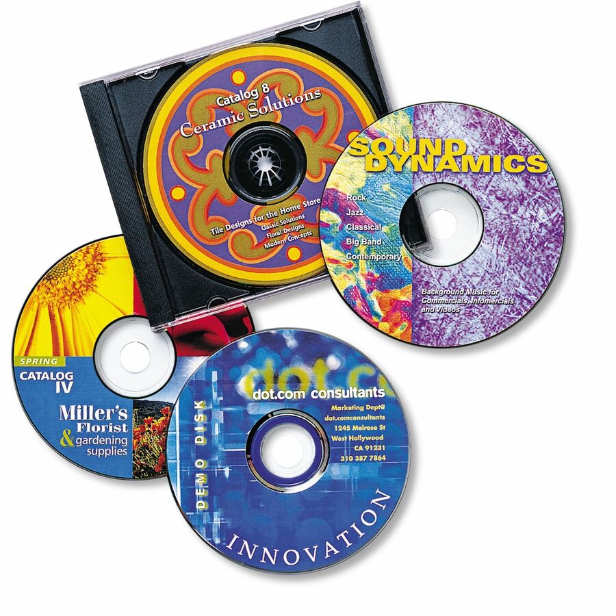 Avery® Color Laser White Matte CD/DVD Labels - Alternate-Image2